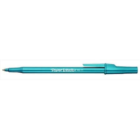 Paper Mate Papermate 027340 Write Brothers Ballpoint Stick Pen; Medium Tip; Blue Ink & Barrel; Pack - 12 27340